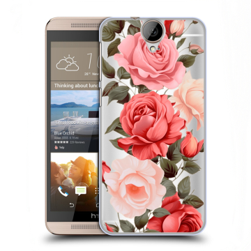 Пластиковый чехол на HTC One E9+ с принтом Розы