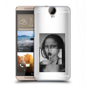 Пластиковый чехол на HTC One E9+ с принтом Мона Лиза