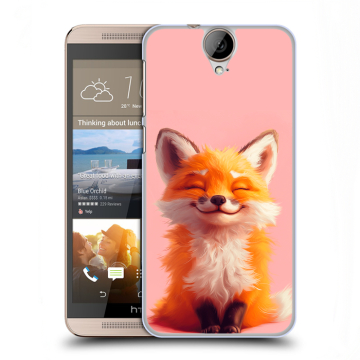 Пластиковый чехол на HTC One E9+ с принтом милая лиса