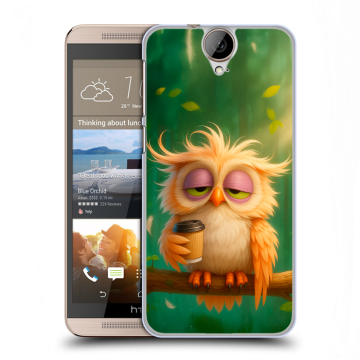 Пластиковый чехол на HTC One E9+ с принтом сова