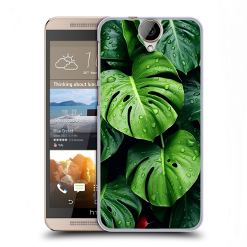Пластиковый чехол на HTC One E9+ с принтом Листья