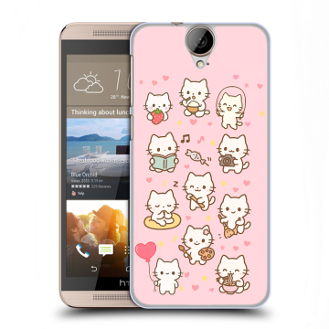 Пластиковый чехол на HTC One E9+ с принтом Hello Kitty Хелоу Кити