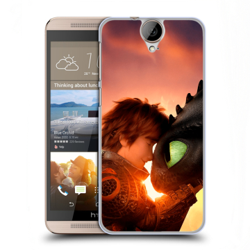 Пластиковый чехол на HTC One E9+ с принтом Как приручить дракона