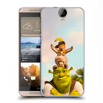 Пластиковый чехол на HTC One E9+ с принтом Шрек Shrek