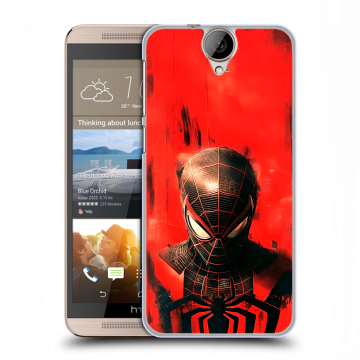 Пластиковый чехол на HTC One E9+ с принтом человек паук spiderman