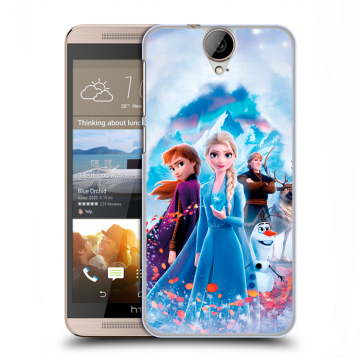 Пластиковый чехол на HTC One E9+ с принтом Холодное сердце Frozen