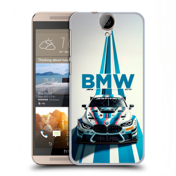 Пластиковый чехол на HTC One E9+ с принтом БМВ BMW