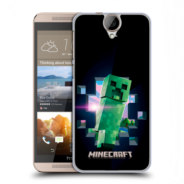 Пластиковый чехол на HTC One E9+ с принтом Майнкрафт Minecraft