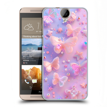 Пластиковый чехол на HTC One E9+ с принтом Бабочки Пластиковый чехол на HTC One E9+ с принтом Бабочки