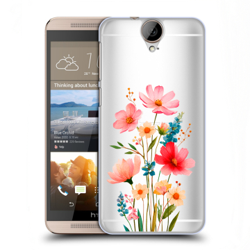 Пластиковый чехол на HTC One E9+ с принтом Цветы