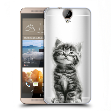 Пластиковый чехол на HTC One E9+ с принтом Котенок