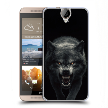 Пластиковый чехол на HTC One E9+ с принтом Волк