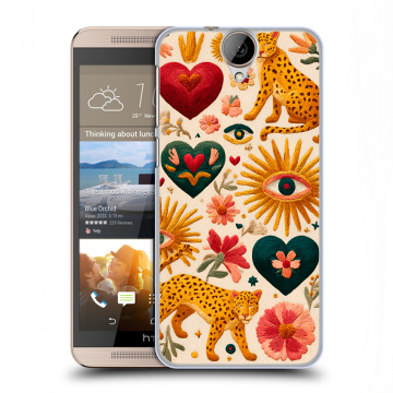 Пластиковый чехол на HTC One E9+ с принтом Модный принт