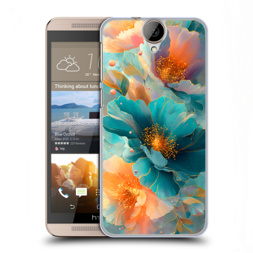 Пластиковый чехол на HTC One E9+ с принтом Цветы
