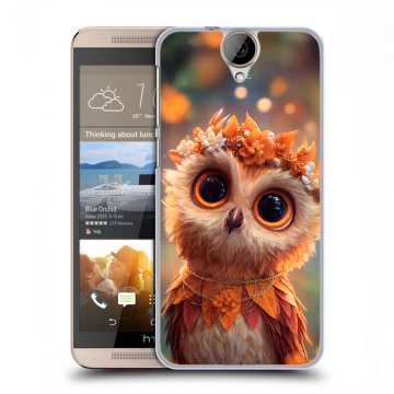 Пластиковый чехол на HTC One E9+ с принтом Милая сова