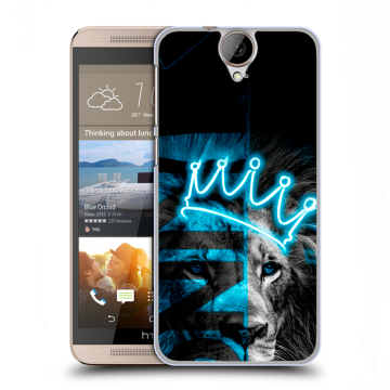 Пластиковый чехол на HTC One E9+ с принтом Король лев