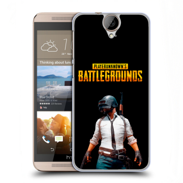 Пластиковый чехол на HTC One E9+ с принтом PUGB ПАГБ
