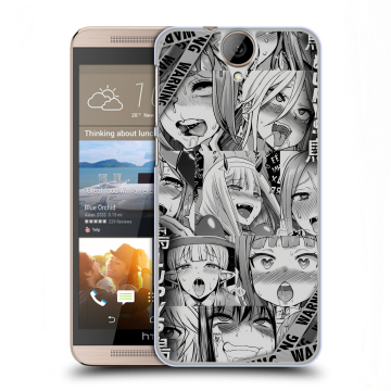 Пластиковый чехол на HTC One E9+ с принтом Ahegao Ахегао Аниме