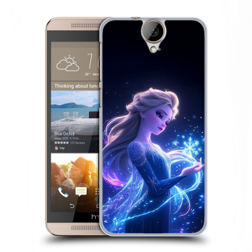 Пластиковый чехол на HTC One E9+ с принтом Холодное сердце Frozen