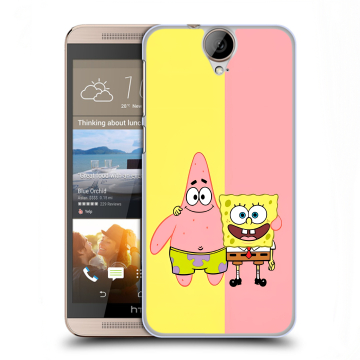 Пластиковый чехол на HTC One E9+ с принтом Спанч боб Спанчбоб