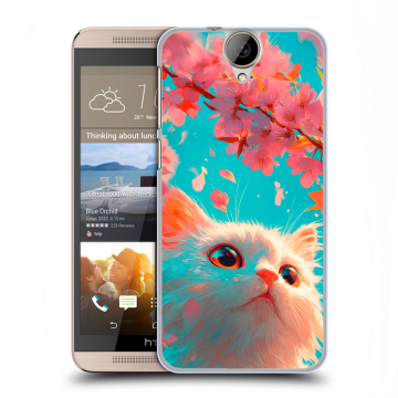 Пластиковый чехол на HTC One E9+ с принтом Красивый кот