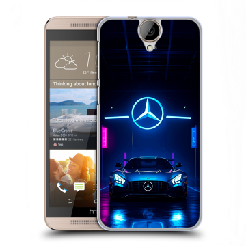 Пластиковый чехол на HTC One E9+ с принтом Mercedes Мерседес