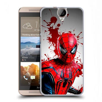 Пластиковый чехол на HTC One E9+ с принтом Spiderman Человек паук