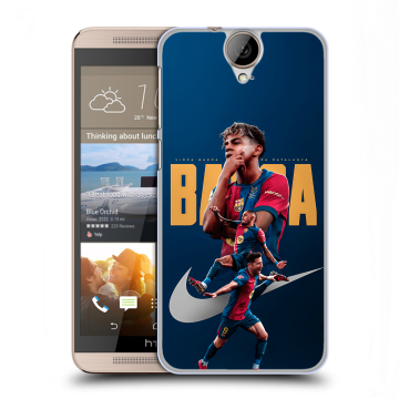 Пластиковый чехол на HTC One E9+ с принтом Барселона Barca Yamal 