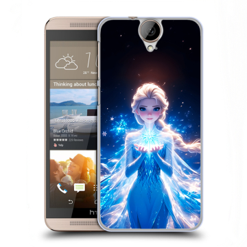 Пластиковый чехол на HTC One E9+ с принтом Холодное сердце Frozen
