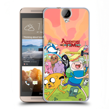 Пластиковый чехол на HTC One E9+ с принтом Adventure time Время приключений