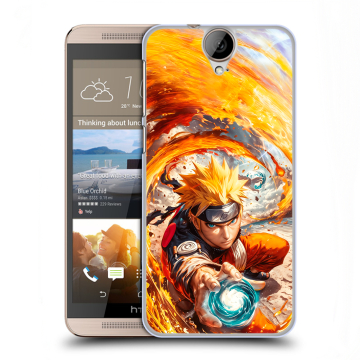 Пластиковый чехол на HTC One E9+ с принтом Аниме Наруто Naruto