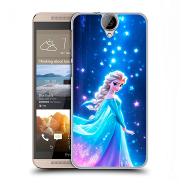 Пластиковый чехол на HTC One E9+ с принтом Холодное сердце Frozen