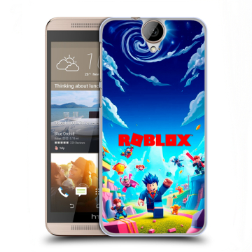 Пластиковый чехол на HTC One E9+ с принтом Roblox Роблокс