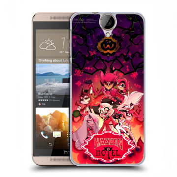 Пластиковый чехол на HTC One E9+ с принтом Hazbin Hotel Отель Хазбин
