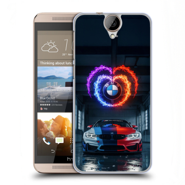 Пластиковый чехол на HTC One E9+ с принтом BMW БМВ