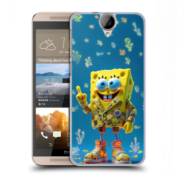 Пластиковый чехол на HTC One E9+ с принтом Спанч боб Спанчбоб