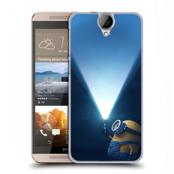 Пластиковый чехол на HTC One E9+ с принтом Миньоны