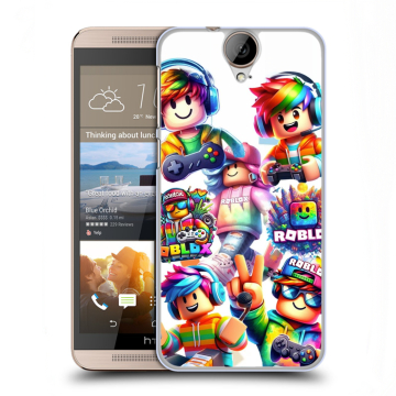 Пластиковый чехол на HTC One E9+ с принтом Roblox Роблокс