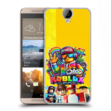 Пластиковый чехол на HTC One E9+ с принтом Roblox Роблокс