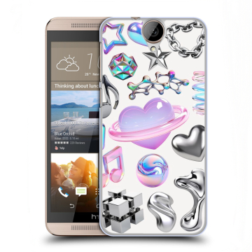 Пластиковый чехол на HTC One E9+ с принтом Y2K