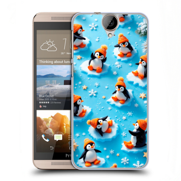 Пластиковый чехол на HTC One E9+ с принтом Новый год
