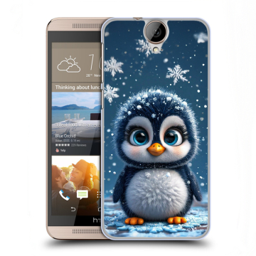 Пластиковый чехол на HTC One E9+ с принтом Новый год