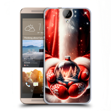 Пластиковый чехол на HTC One E9+ с принтом Новый год