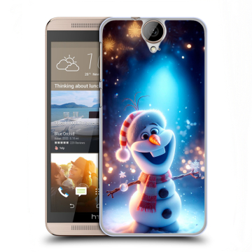 Пластиковый чехол на HTC One E9+ с принтом Новый год