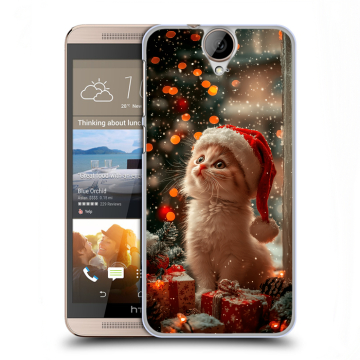 Пластиковый чехол на HTC One E9+ с принтом Новый год