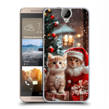 Пластиковый чехол на HTC One E9+ с принтом Новый год