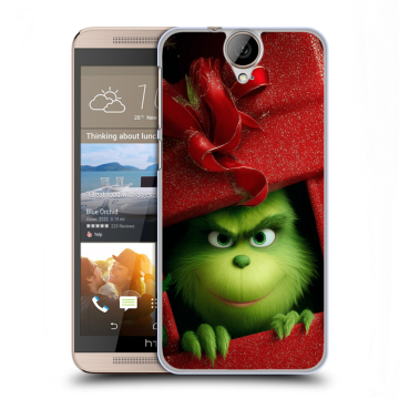 Пластиковый чехол на HTC One E9+ с принтом Новый год