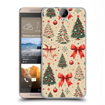 Пластиковый чехол на HTC One E9+ с принтом Новый год