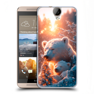 Пластиковый чехол на HTC One E9+ с принтом Новый год Пластиковый чехол на HTC One E9+ с принтом Новый год