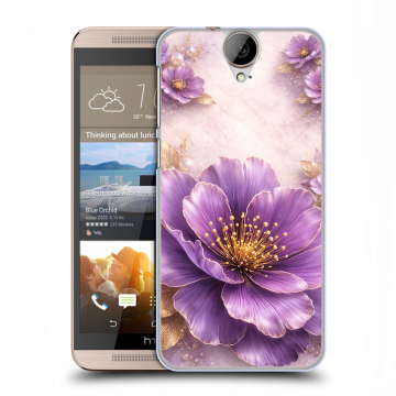 Пластиковый чехол на HTC One E9+ с принтом женский